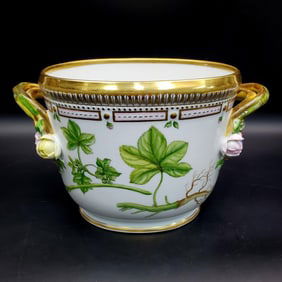 Royal Copenhagen Flora Danica Porcelain Cachepot