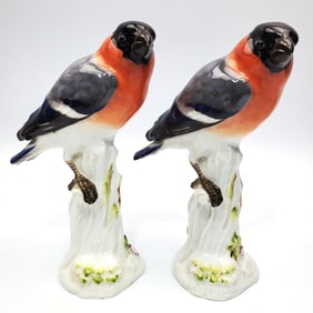 Pair of Vintage Meissen Bird Figures