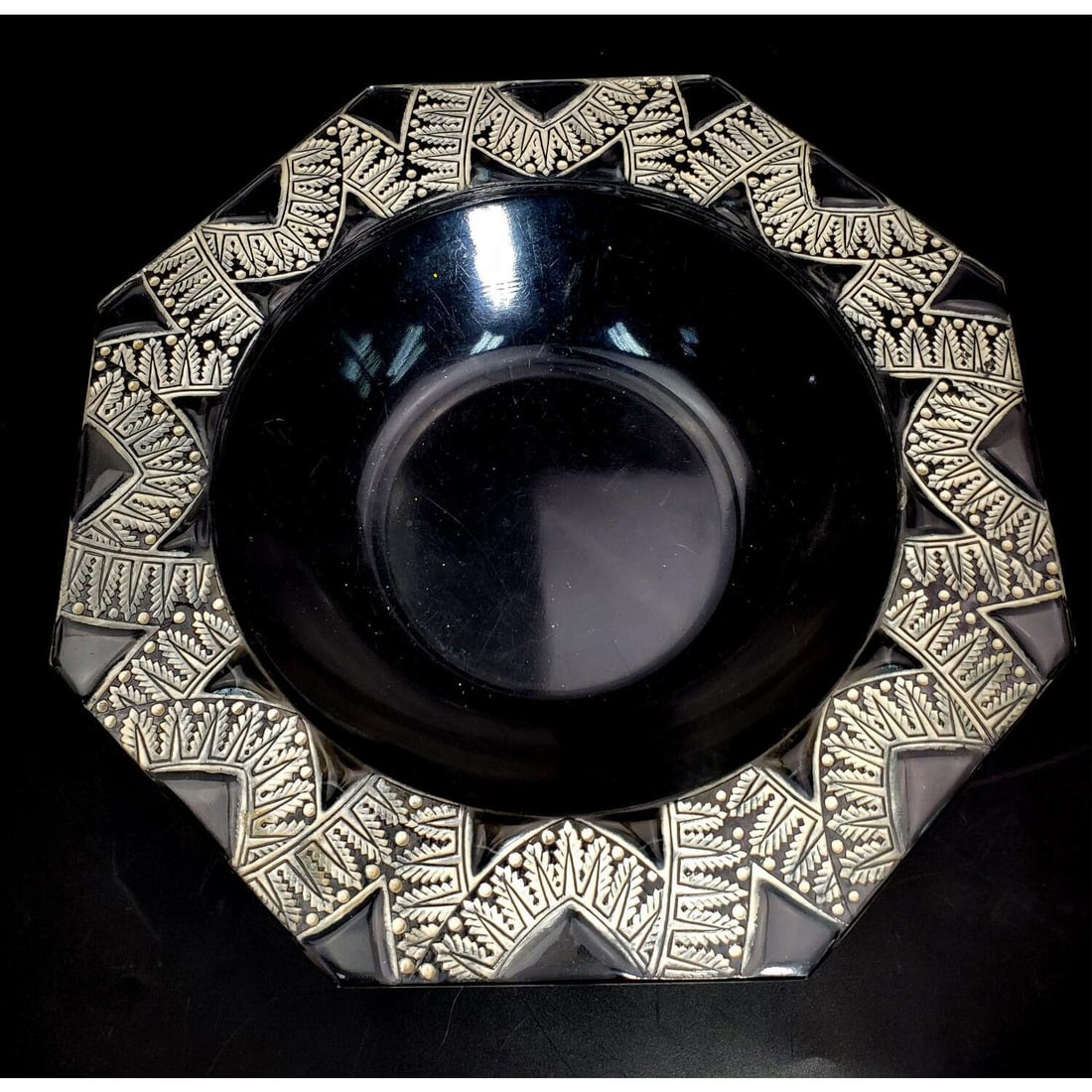 Vintage Renee Lalique "Chantilly" Art Glass Bowl (1 of 4)