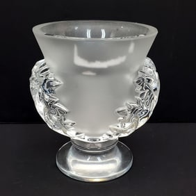 Lalique France "St. Cloud" Crystal Vase