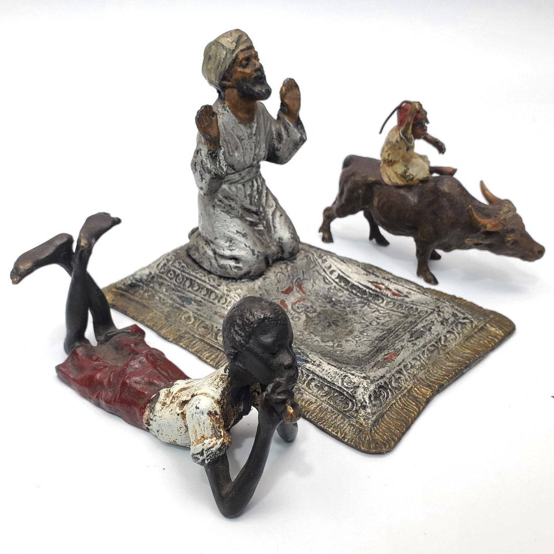 Lot of 3 Austrian Cold Painted Bronze Figures (1 of 7)