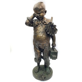F. Galli, Italian (19th C.) Large Antique Bronze