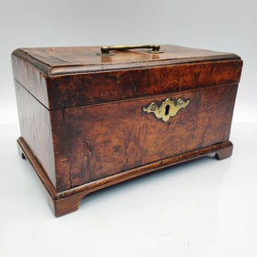 Antique English Mahogany Wood Box