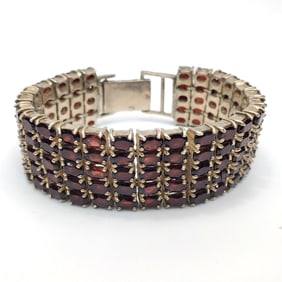 Sterling Silver & Semi Precious Stone Bracelet
