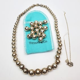 2 Tiffany & Co Sterling Silver Ball Jewelry Items