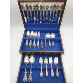 86pcs Reed & Barton Sterling Silver Flatware Set