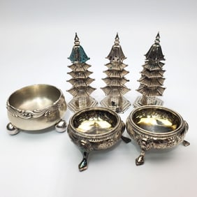 6 Piece Group Lot of Silver Items