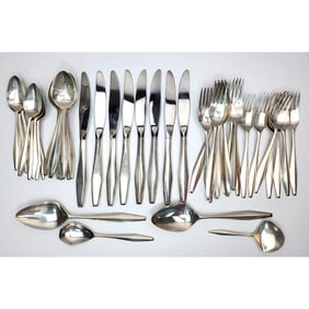 44pc Reed & Barton Gio Ponti Sterling Silver Set