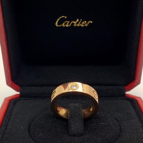 Cartier 18K Rose Gold & Diamonds "LOVE" Ring