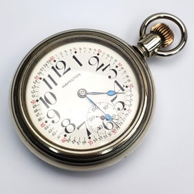 Large Hamilton Railroad Pocket Watch