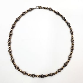 Cartier Sterling Silver & 14K Gold Necklace