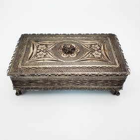 Sterling Silver Filigree Box