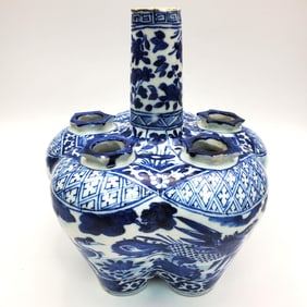 Chinese Blue & White Porcelain Vase