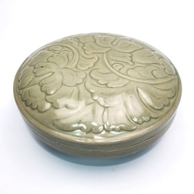 Chinese Yao Zhou Kiln Covered Jar