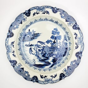 Antique Chinese Export Large Porcelain Plate