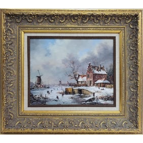 Signed Painting, Oil on Board