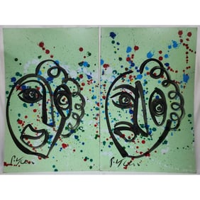 Lot of 2 Peter Keil, American (b.1942) Paintings