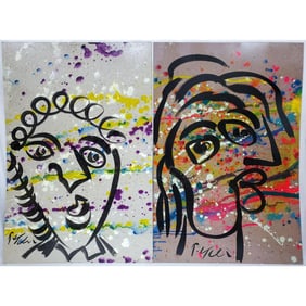 Lot of 2 Peter Keil, American (b.1942) Paintings