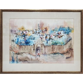 Ben Avram, Israeli (b.1937) Judaica Painting