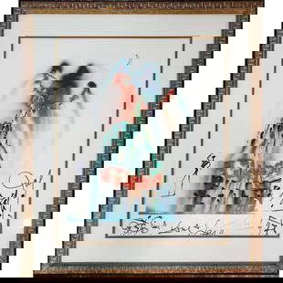 Salvador Dali, Spanish (1904-1989) Rare Lithograph: Salvador Dali, Spanish (1904-1989) Important One of a Kind Lithograph "The Habanera". Not Only Pencil Signed Lower Right & Marked HC on Lower Left, But Includes Multiple Marker Drawings by Dali Includ
