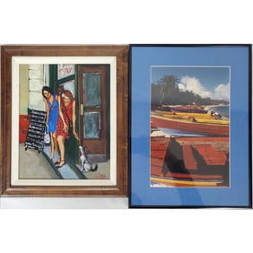 Signed Painting Oil on Board