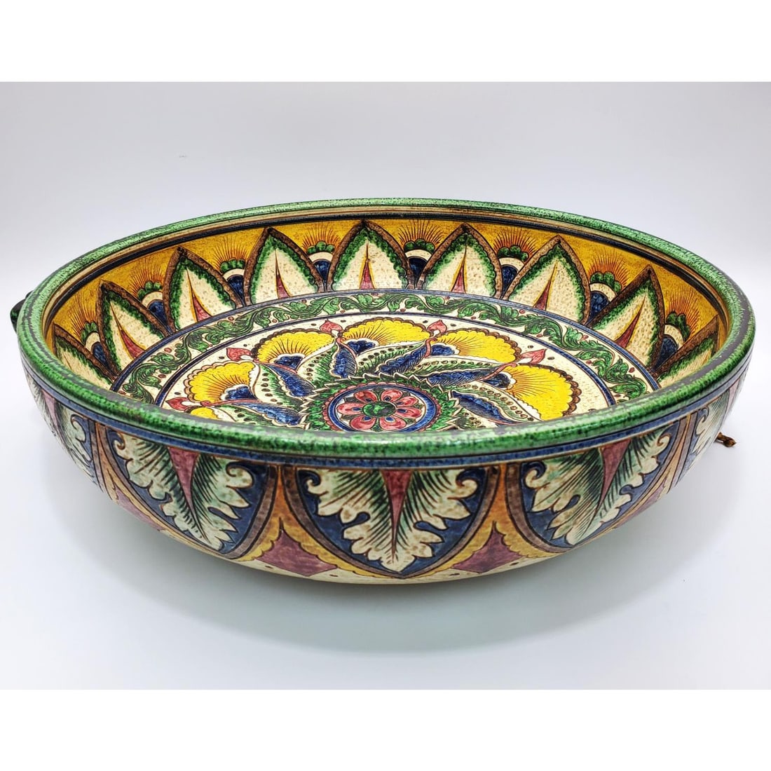 Very Large Italian Pottery Bowl (1 of 6)