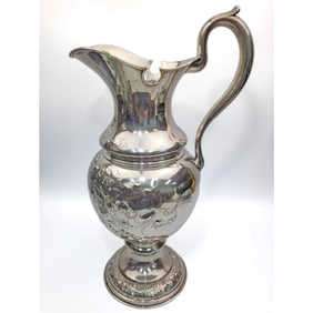 Antique The Duhme Co. Sterling Silver PItcher