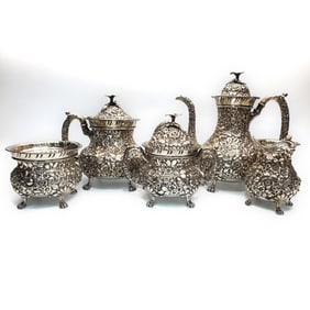 Antique B.S.S. & Co. Sterling Silver Repose Set
