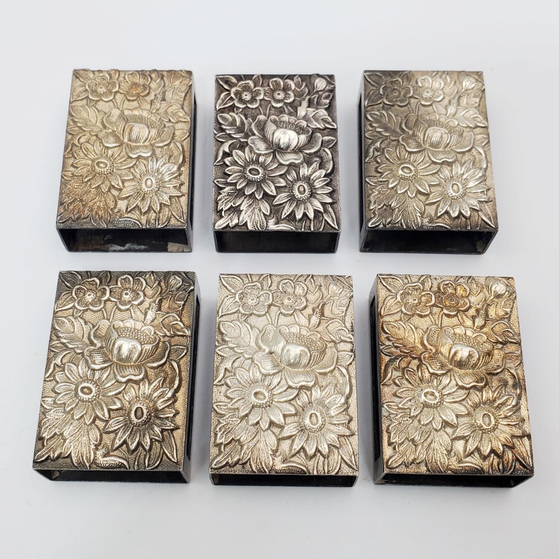 6 Antique S. Kirk & Son Sterling Silver Match Box (1 of 3)