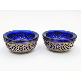 Pair of Sterling Silver Salts