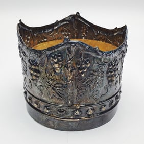 Judaica "Hazorfim" Sterling Silver Wine Holder