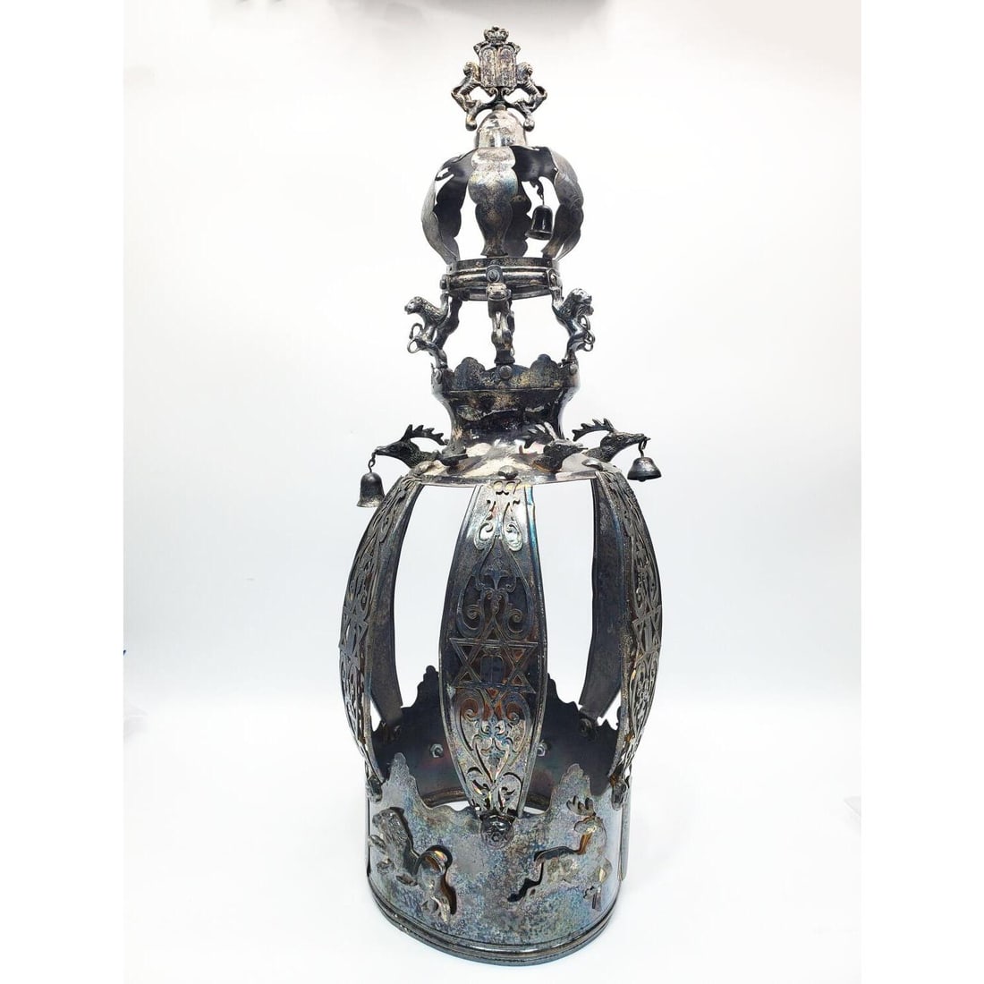 Judaica Antique Large Torah Crown (1 of 7)