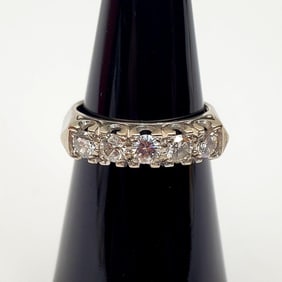 14K White Gold & Diamonds Ring