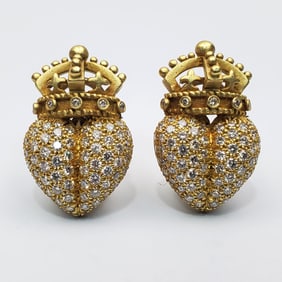 "Kiselstein-Cord" 18K Gold & Diamonds Earrings