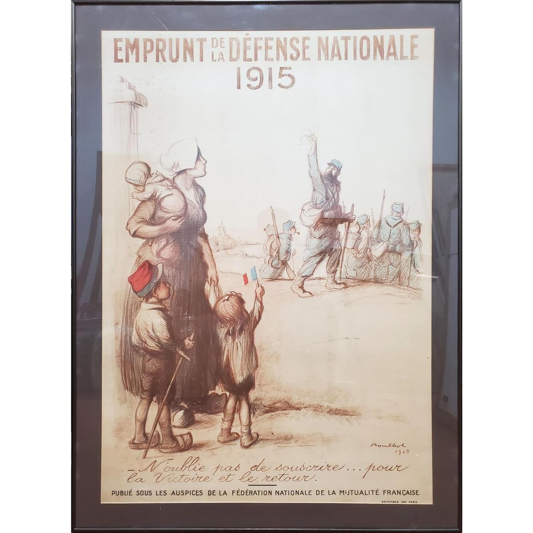 Francisque Poulbot, French (1879-1946) WWI Poster (1 of 3)