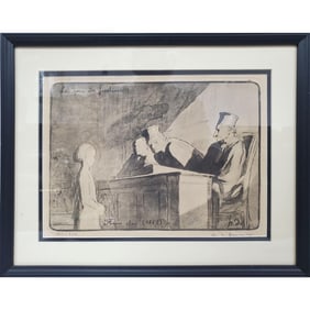 After Honore Daumier, French (1808-1879) Etching