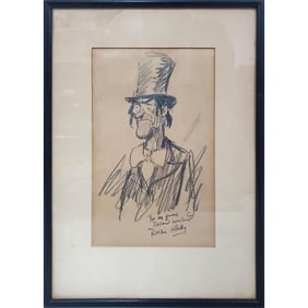 Rollin Kirby, American (1875-1952) Pencil Drawing