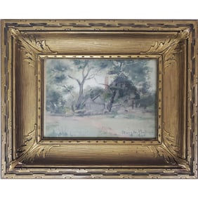 Antique Painting Watercolor on Board