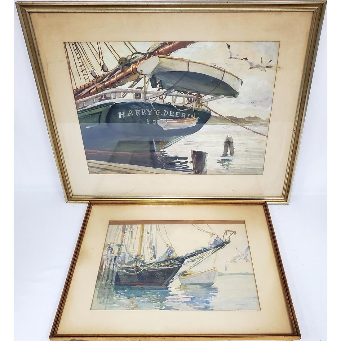 Nelson Chase, American (20th C.) 2 Paitnings (1 of 5)