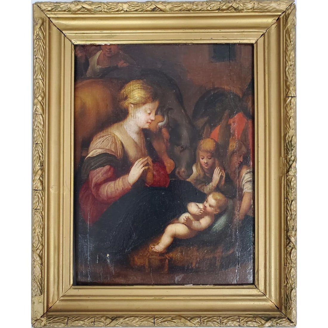 17/18th C. Old Master Painting on Wood (1 of 4)