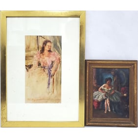 Nina Maguire Painting & 1 Other