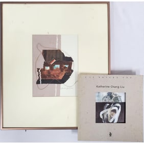 Katherine Chang Liu, American (Late 20th C.) Mixed Media Collage on Paper