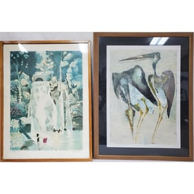 Lot of 2 Signed Lithographs