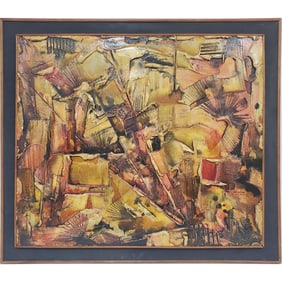 Ronald Banwell (20th C.) Mixed Media Painting