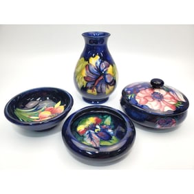 Lot of 4 Moorcroft Pottery Items