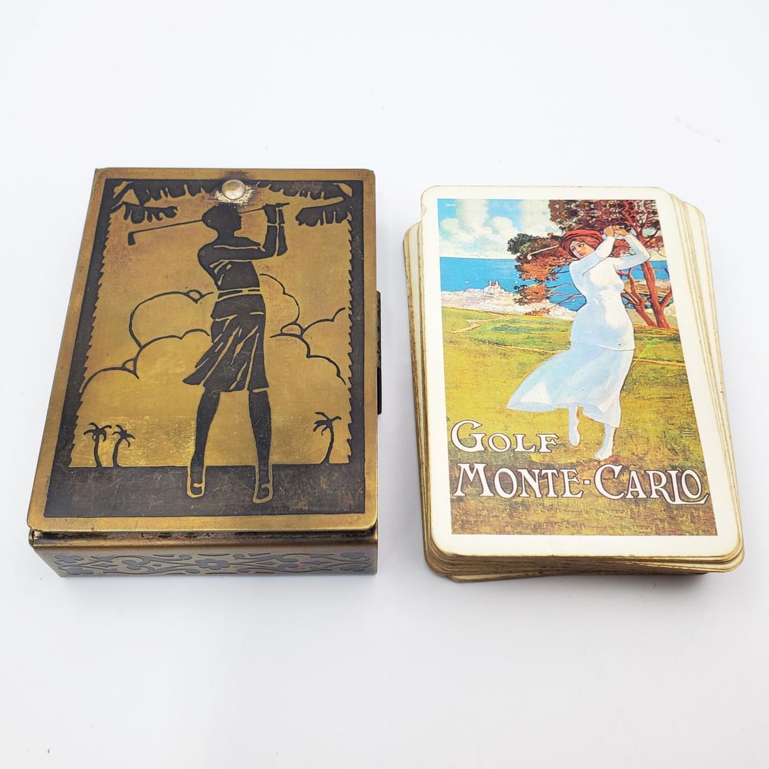 Deck of "Golf Monte-Carlo" Playing Cards in Case (1 of 4)