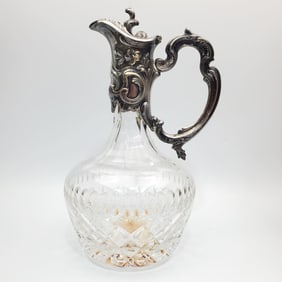 Antique Very Fine Cut Glass Pitcher