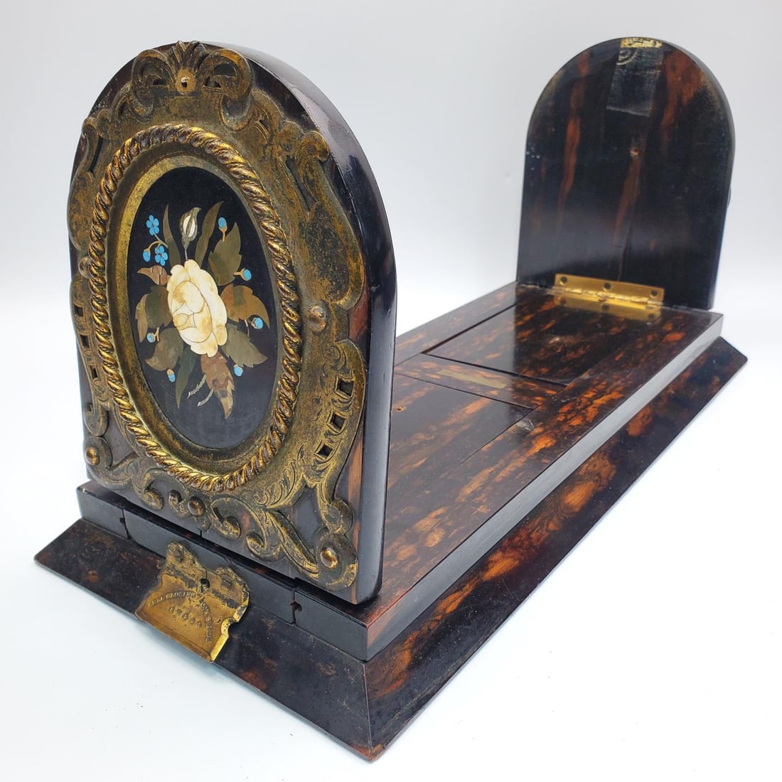 Antique English Pietra Dura Inset Book Slide (1 of 7)