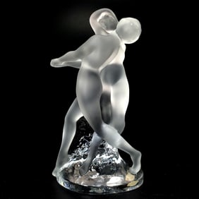 Vintage Lalique France "Deux Danseurs" Art Glass