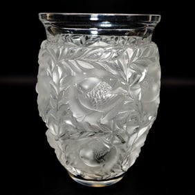 Vintage Lalique France "Bagatelle" Art Glass Vase